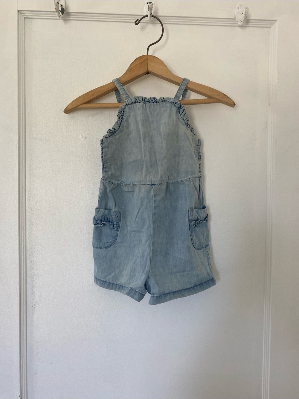 Cat & Jack Light Blue Denim Romper